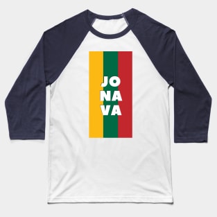 Jonava City in Lithuanian Flag Baseball T-Shirt